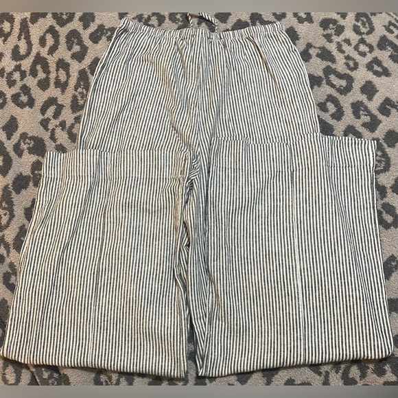 A New Day High Rise Wide Leg Linen Pull On Pants - Picture 4 of 5